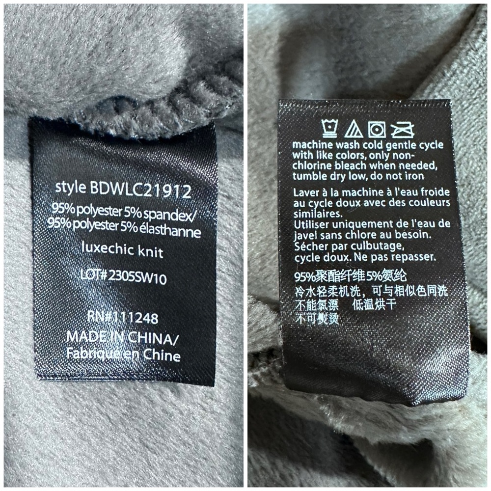 Barefoot Dreams LuxChic Grey Funnel Neck Pullover NWT [13164] - Picture 8 of 8